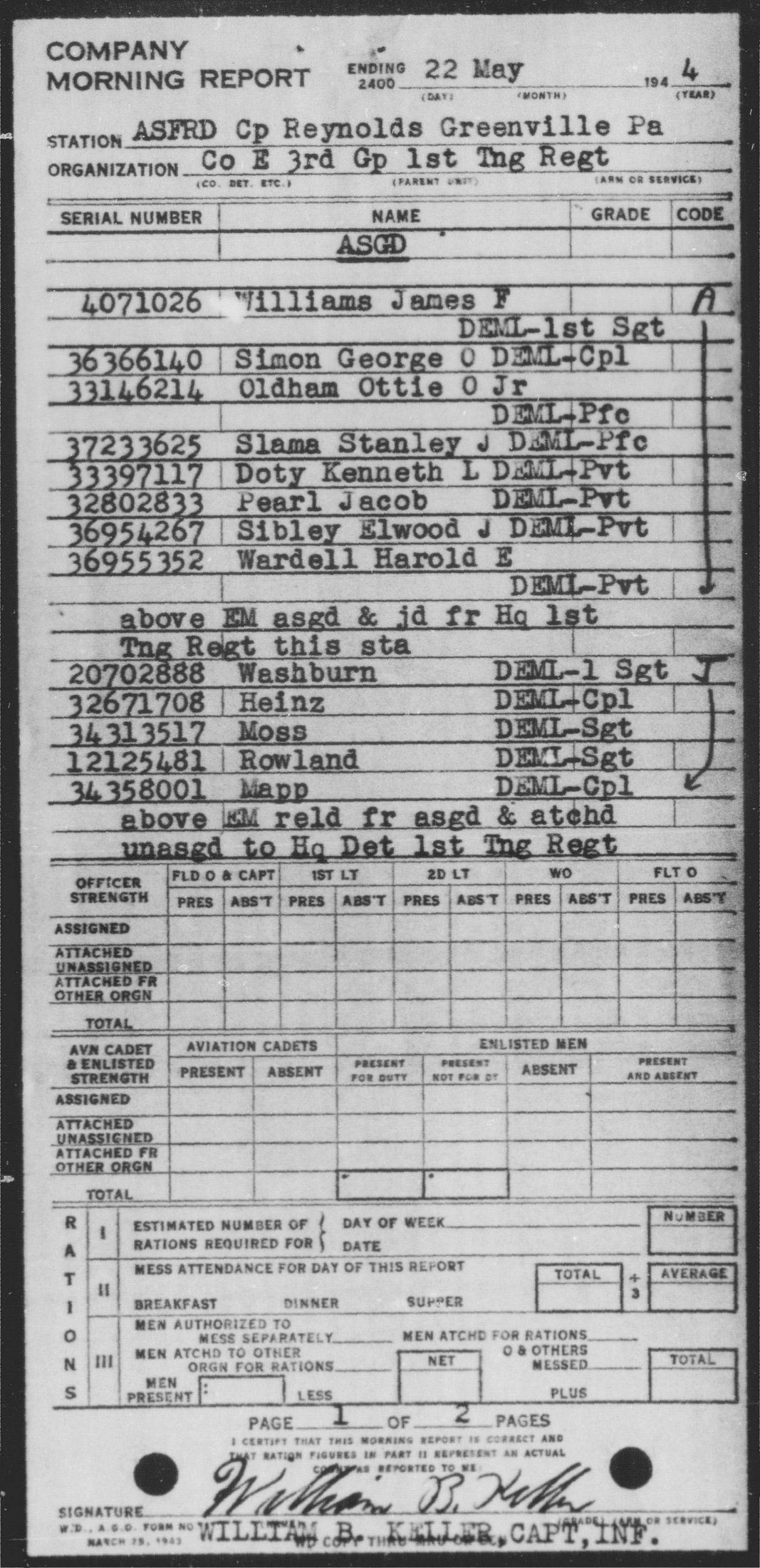scanned record