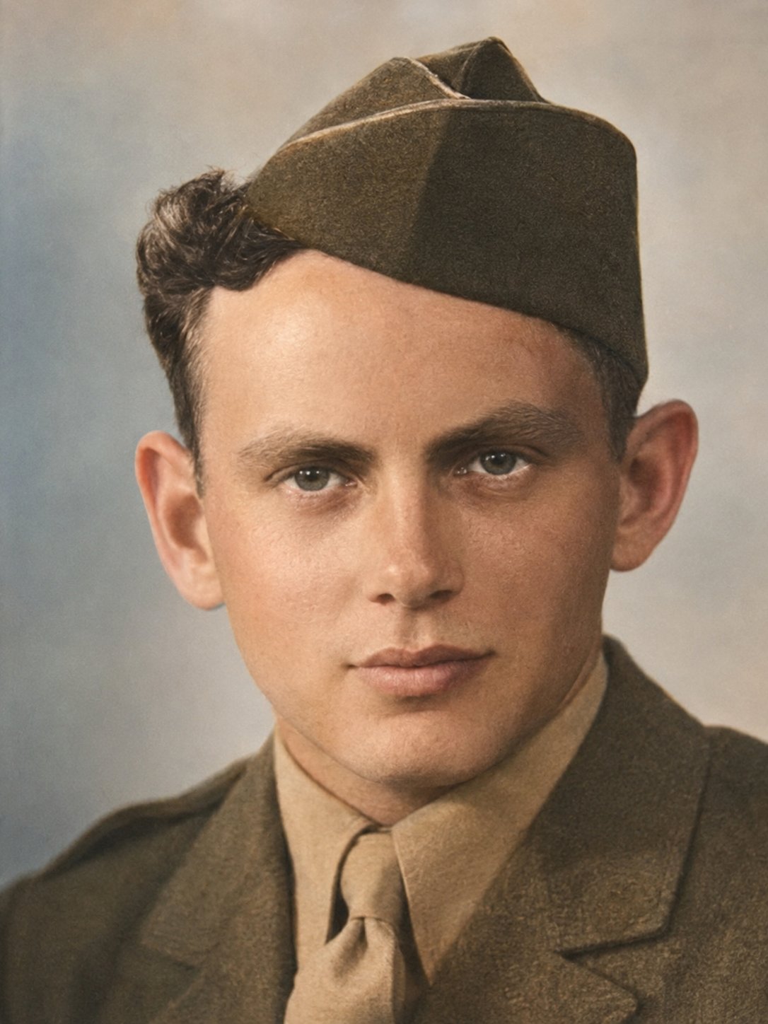 Portrait of Ottie Owen Oldham Jr. in uniform